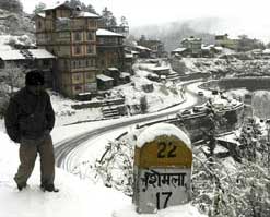 Shimla gets season’s first snowfall